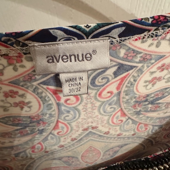 NEW Avenue Tank Top Plus Size 30/32 Sleeveless Embellished Beaded Camisole - Picture 8 of 9